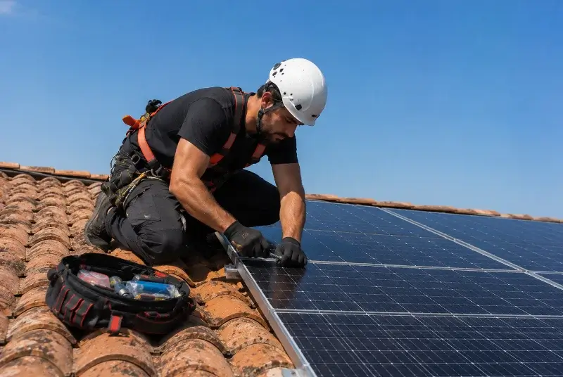 Maintenance et monitoring de panneaux solaires à Galgon
